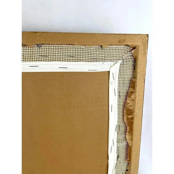 VTG Bernat Victorian Home Framed Needlepoint Crewel Wall Art 17"x21" Handmade - Picture 12 of 12